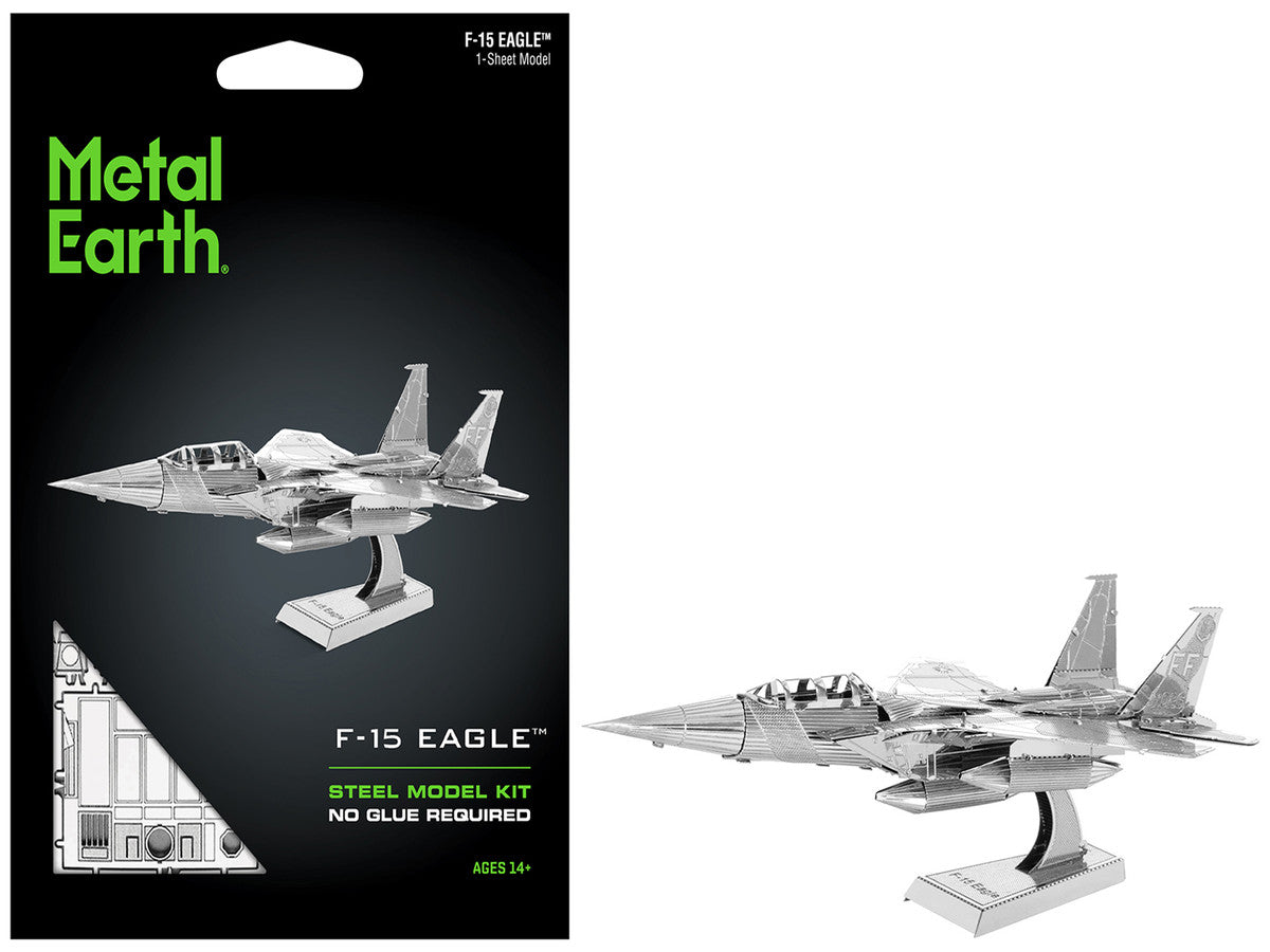 Model Kit McDonnell Douglas F-15 Eagle Fighter Aircraft (Moderate Difficulty) Steel Model by Metal Earth LuxuryLifeWay Online Store