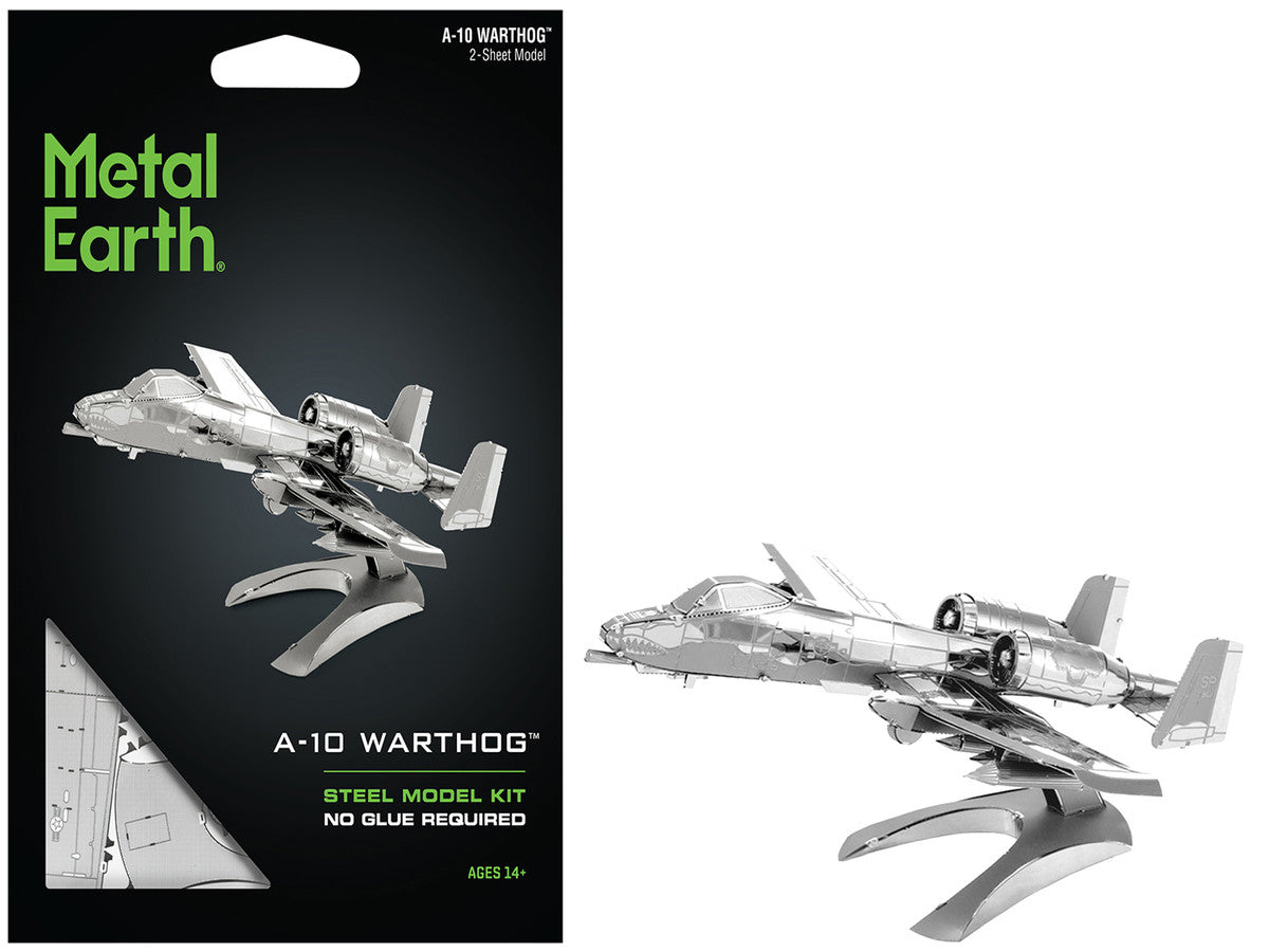 Model Kit Fairchild Republic A-10 Thunderbolt II "Warthog" Attack Aircraft (Moderate Difficulty) Steel Model by Metal Earth LuxuryLifeWay Online Store