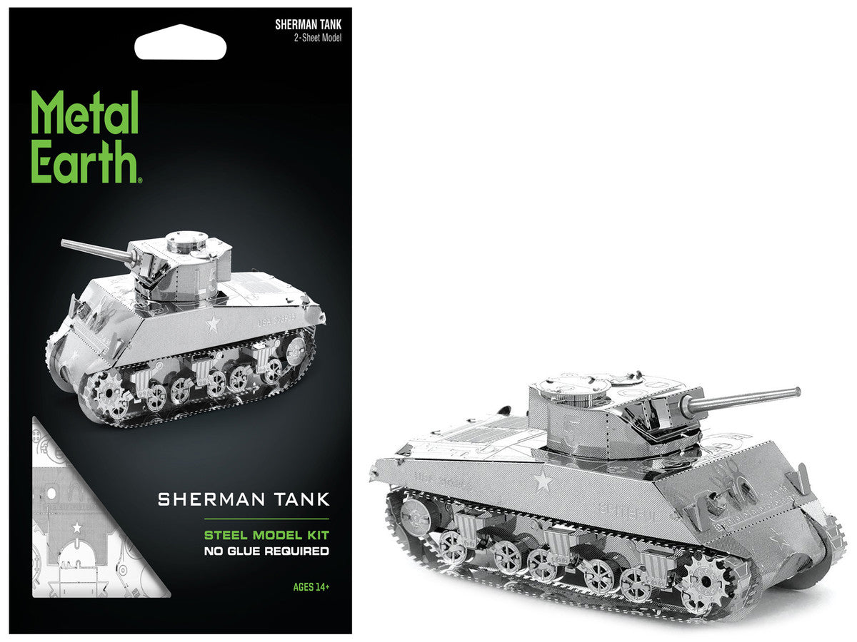 Model Kit American Sherman Tank (Moderate Difficulty) Steel Model by Metal Earth LuxuryLifeWay Online Store