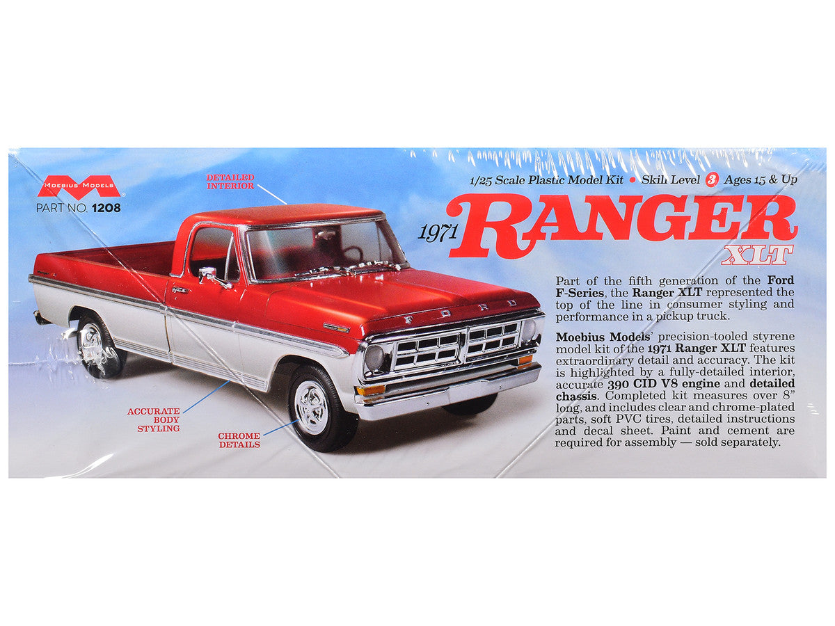 Skill 3 Model Kit 1971 Ford Ranger XLT Pickup Truck 1/25 Scale Model by Moebius LuxuryLifeWay Online Store