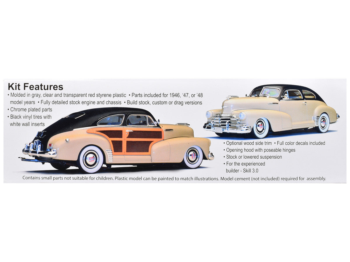 Skill 3 Model Kit 1947 Chevrolet Fleetmaster 3-in-1 Kit 1/25 Scale Model by Moebius LuxuryLifeWay Online Store