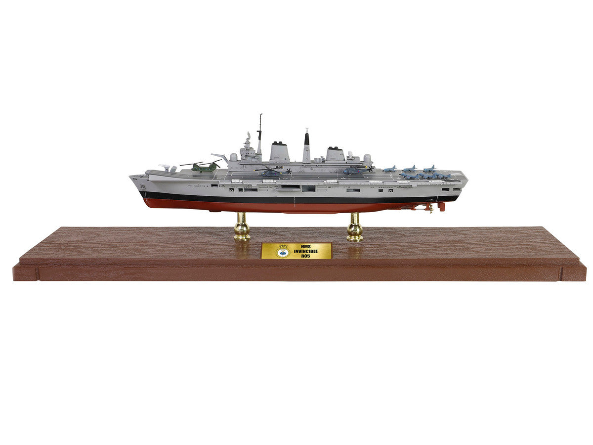 British HMS Invincible (R05) Aircraft Carrier Full-Hull Edition "Falklands War" (1982) British Royal Navy "Battleship" Series 1/700 Diecast Model by Metal Proud LuxuryLifeWay Online Store