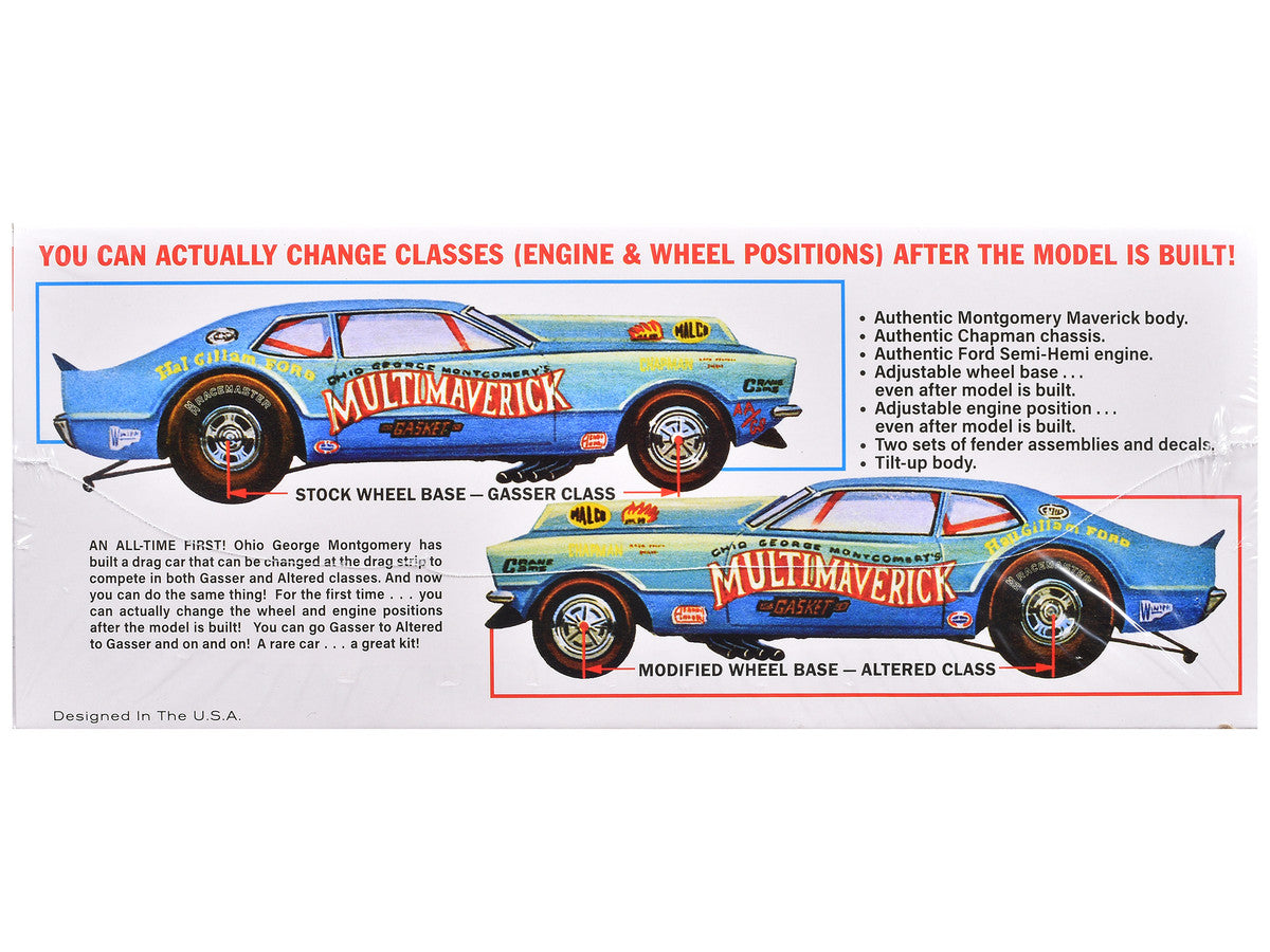 Skill 2 Model Kit "Ohio" George Montgomery's Multi Maverick Funny Car 1/25 Scale Model by MPC LuxuryLifeWay Online Store