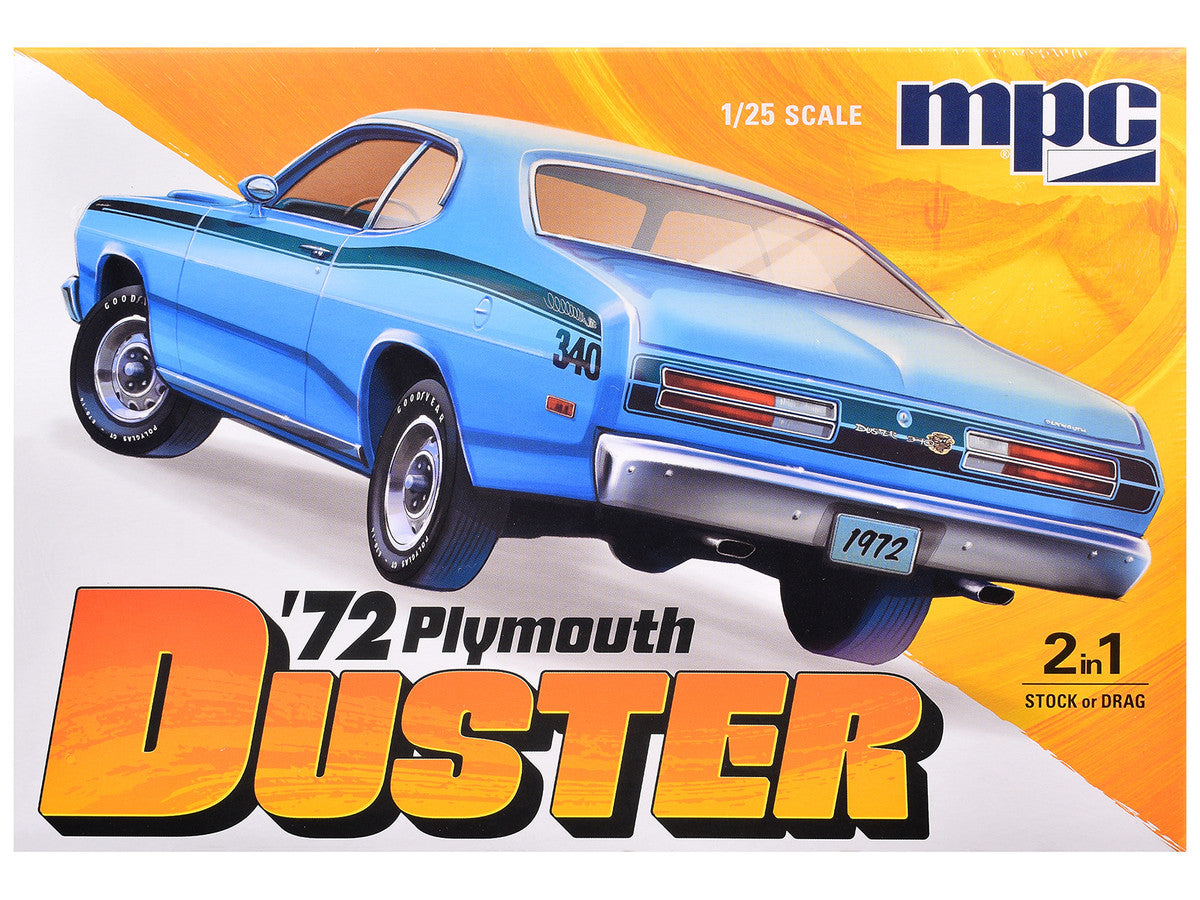 Skill 2 Model Kit 1972 Plymouth Duster 2-in-1 Kit 1/25 Scale Model by MPC LuxuryLifeWay Online Store