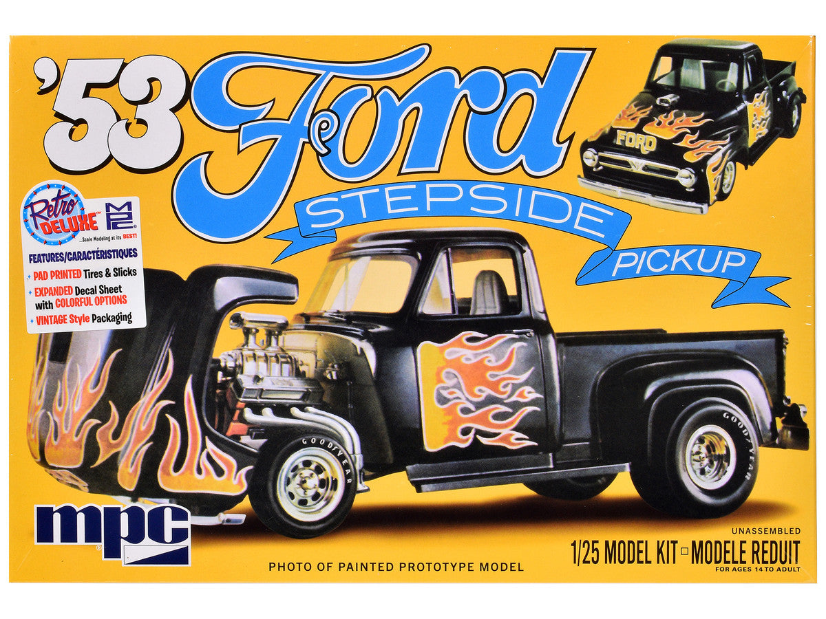 Skill 2 Model Kit 1953 Ford Stepside Pickup Truck 1/25 Scale Model by MPC LuxuryLifeWay Online Store