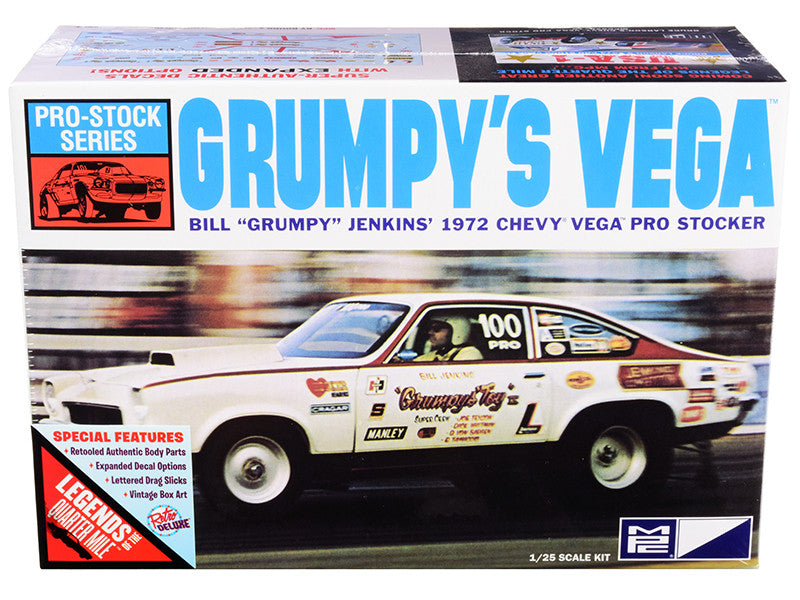 Skill 2 Model Kit 1972 Chevrolet Vega Pro Stock Bill "Grumpy" Jenkins' "Legends of the Quarter Mile" 1/25 Scale Model by MPC LuxuryLifeWay Online Store
