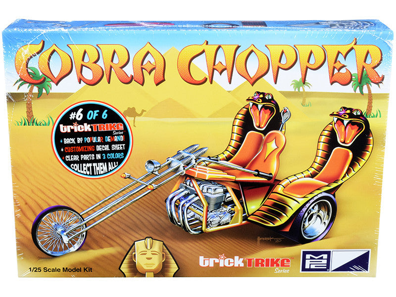 Skill 2 Model Kit Cobra Chopper "Trick Trikes" Series 1/25 Scale Model by MPC LuxuryLifeWay Online Store