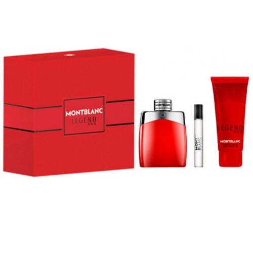 Mont Blanc Legend Red 3 Piece Gift Set LuxuryLifeWay Online Store