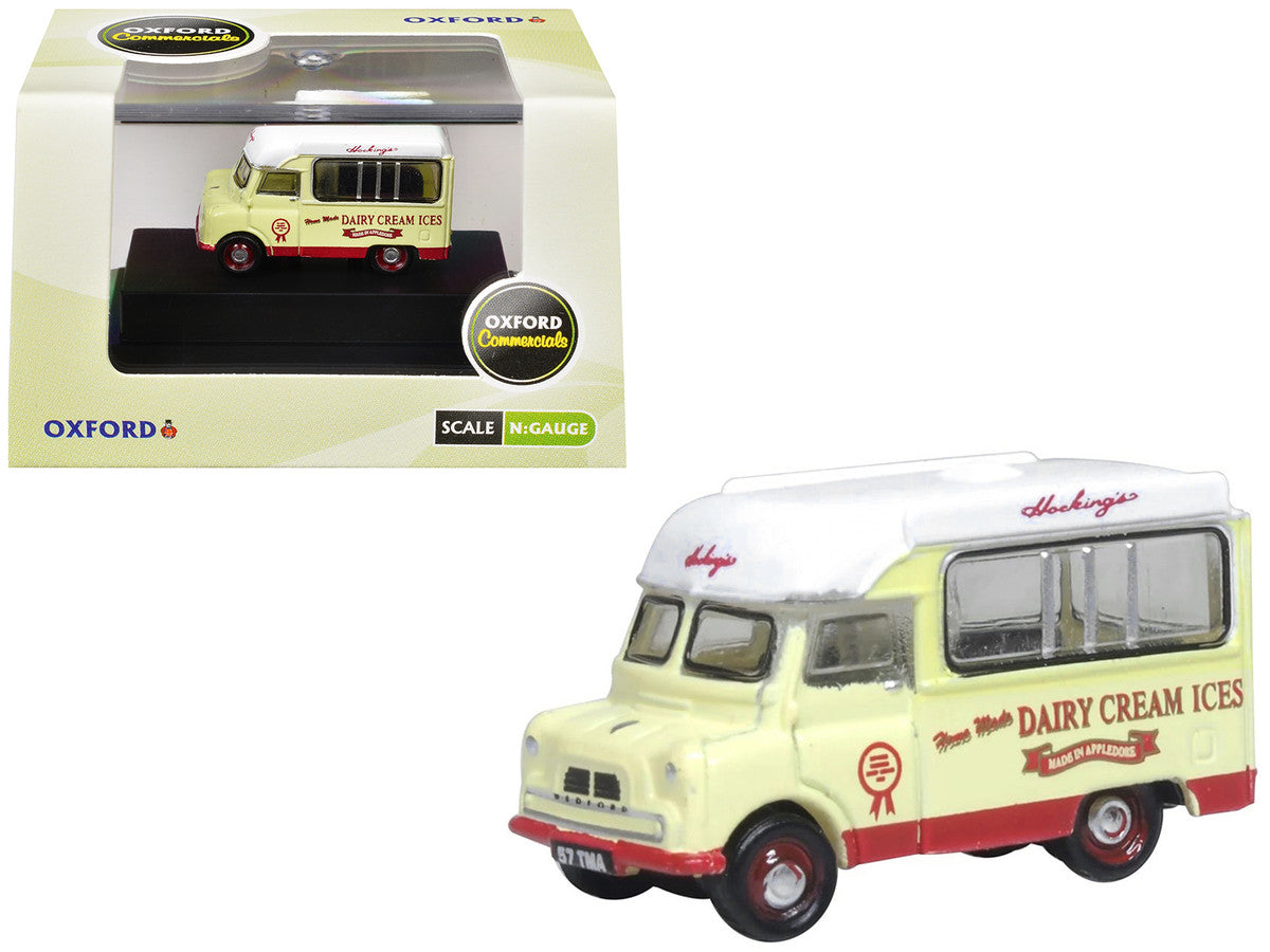 Bedford CA Ice Cream Van "Hockings Dairy Cream Ice" Cream with White Top 1/148 (N) Scale Diecast Model Car by Oxford Diecast LuxuryLifeWay Online Store