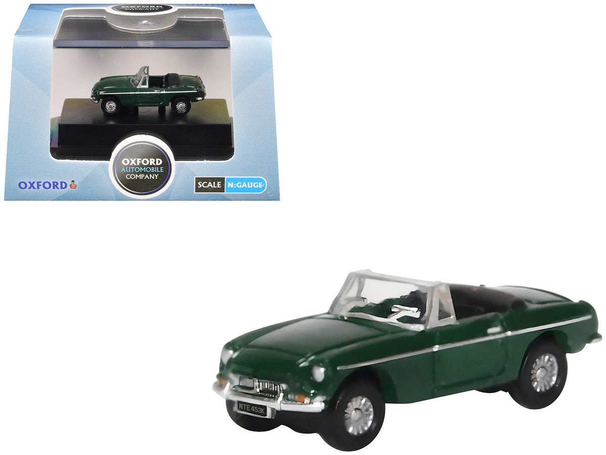 MG MGB Roadster RHD (Right Hand Drive) British Racing Green 1/148 (N) Scale Diecast Model Car by Oxford Diecast LuxuryLifeWay Online Store