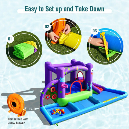 Inflatable Water Slide Castle without Blower LuxuryLifeWay Online Store