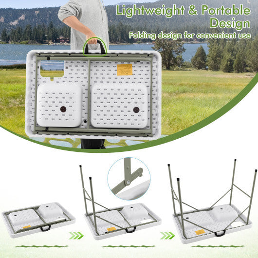 Fish Cleaning Table with 2 Sinks and 360? Rotatable Fauce-White