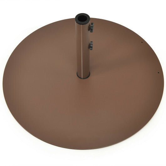 29.5 Inch Outdoor Steel Umbrella Base Stand for Backyard and Poolside LuxuryLifeWay Online Store