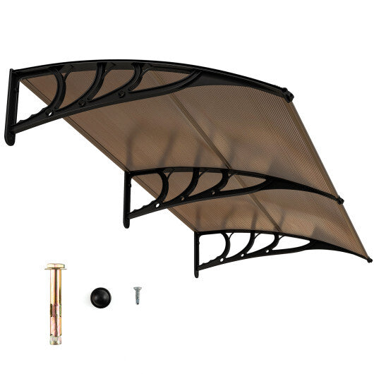 Outdoor Front Door Patio Overhang Awning for Sunlight Rain Snow Wind Protection-40 x 40 Inch LuxuryLifeWay Online Store
