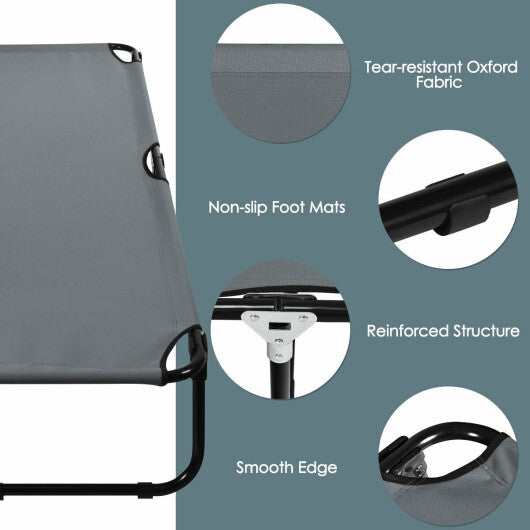 Folding Camping Bed Outdoor Portable Military Cot Sleeping Hiking LuxuryLifeWay Online Store