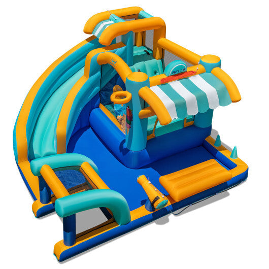Inflatable Water Slide Bounce House Kids Jump Castle with 735W Blower LuxuryLifeWay Online Store