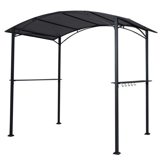 8 x 5 x 7 FT Grill Gazebo Outdoor BBQ Canopy with Metal Frame-Gray LuxuryLifeWay Online Store