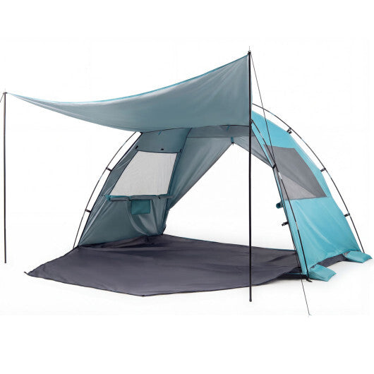 Beach Tent Sun Shelter with Canopy Easy Setup UPF50+ Sun Protection-Green LuxuryLifeWay Online Store