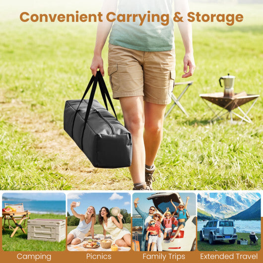 6-Person Outdoor Camping Tent Blackout Easy Setup Instant Cabin Tent with Rainfly and Carrying Bag-Grey LuxuryLifeWay Online Store