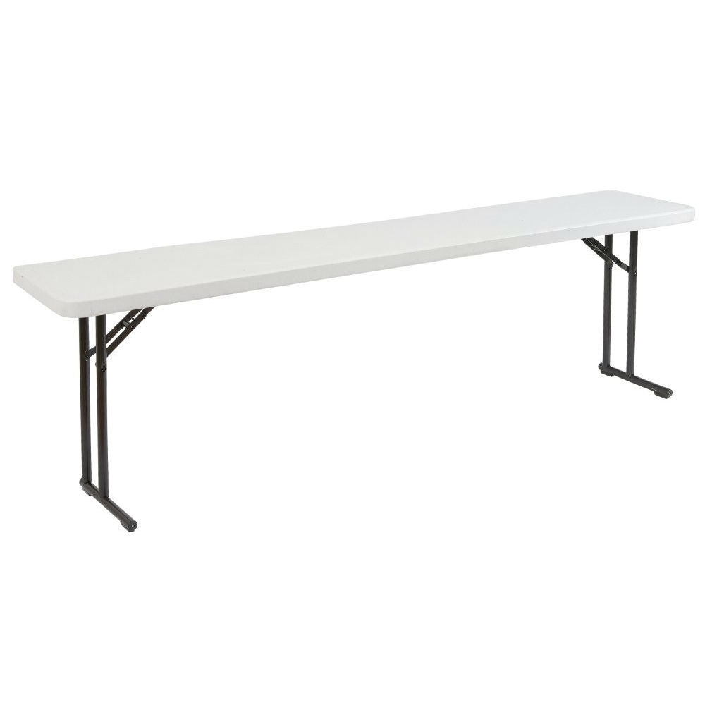 Steel Frame 72-inch Rectangular Gray Plastic Top Folding Table LuxuryLifeWay Online Store