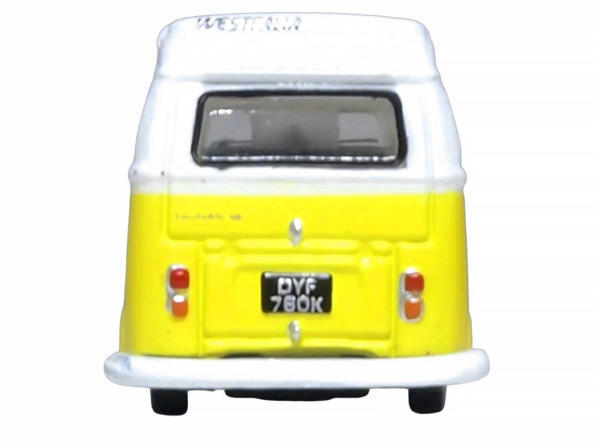 Volkswagen T2 Bay Window Camper Van Saturn Yellow and White 1/148 (N) Scale Diecast Model Car by Oxford Diecast LuxuryLifeWay Online Store