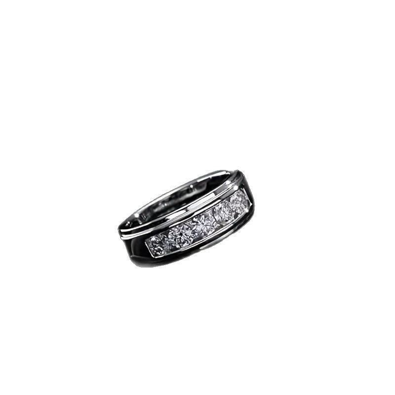 Starry Sky Exquisite High-grade Diamond Moissanite Hip Hop Ring LadyShow.Store