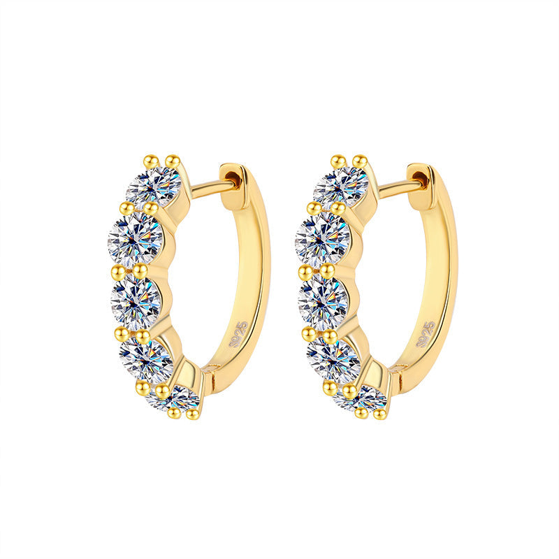 S925 Sterling Silver Moissanite Earrings LadyShow.Store