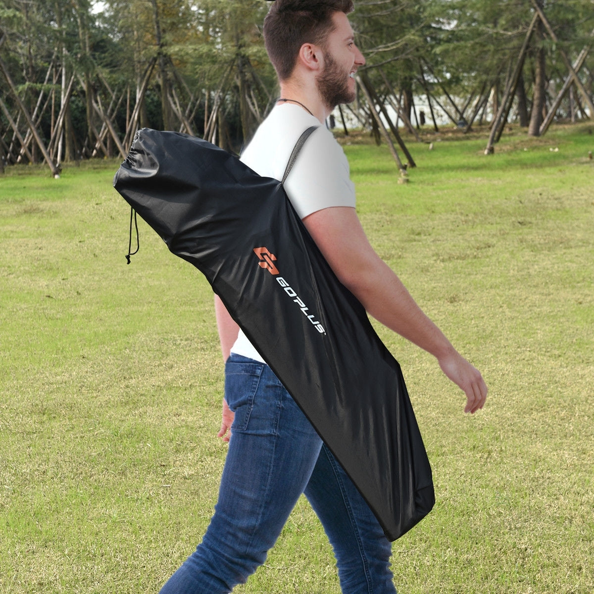 Portable 38 Inch Oversized High Camping Fishing Folding Chair - Color: Black LuxuryLifeWay Online Store