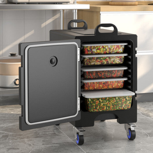 2 Pieces 81 Quart Insulated Food Pan Carrier Stackable LuxuryLifeWay Online Store