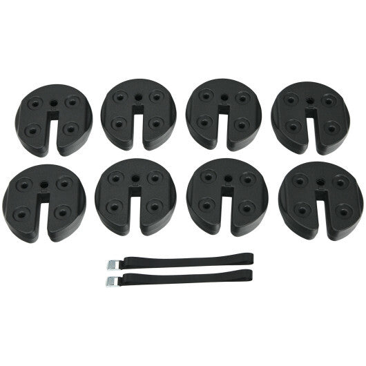 Set of 8 Canopy Weights 40lbs Weight Plate Kit with No-Pinch Design LuxuryLifeWay Online Store