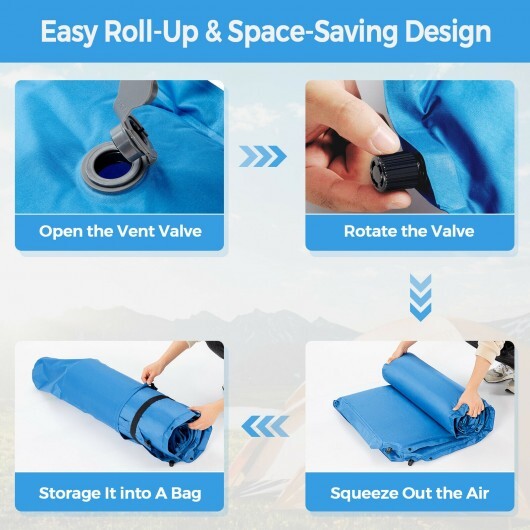 Self-Inflating Camping Outdoor Sleeping Mat with Pillows Bag LuxuryLifeWay Online Store