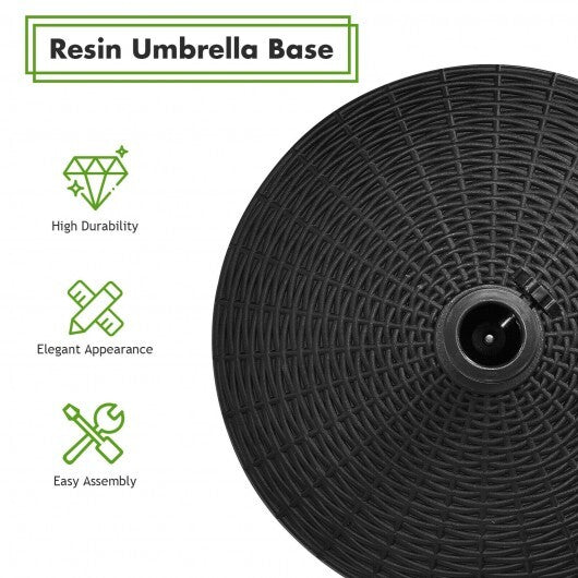 49 LBS Patio Resin Umbrella Base Stand for Outdoor LuxuryLifeWay Online Store