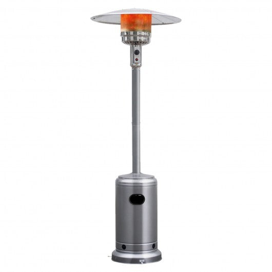 Garden Propane Standing LP Gas Steel Accessories Heater-Silver LuxuryLifeWay Online Store