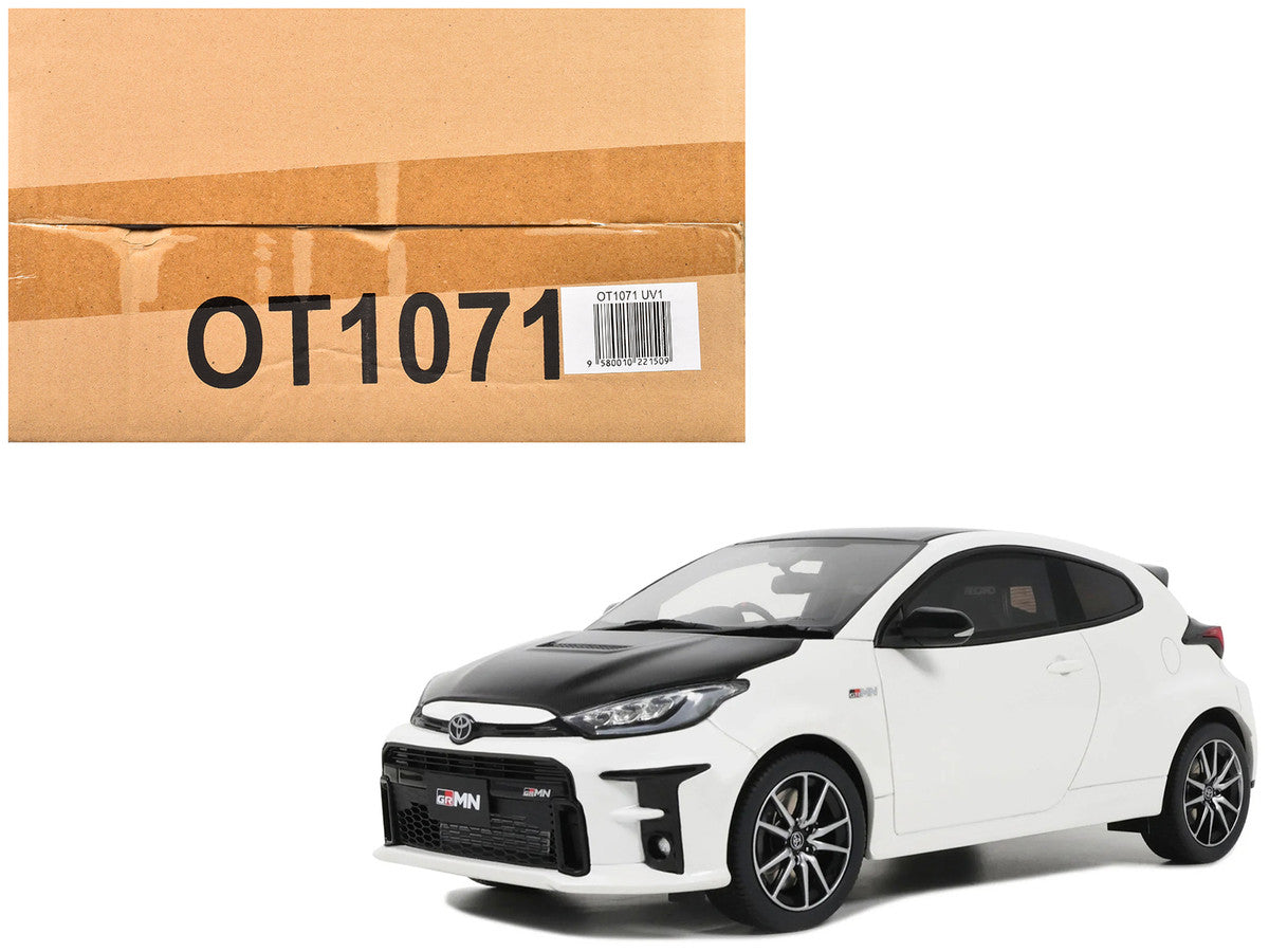 2022 Toyota GRMN Yaris RHD (Right Hand Drive) Platinum White Pearl with Black Hood and Top Limited Edition to 999 pieces Worldwide 1/18 Model Car by Otto Mobile LuxuryLifeWay Online Store