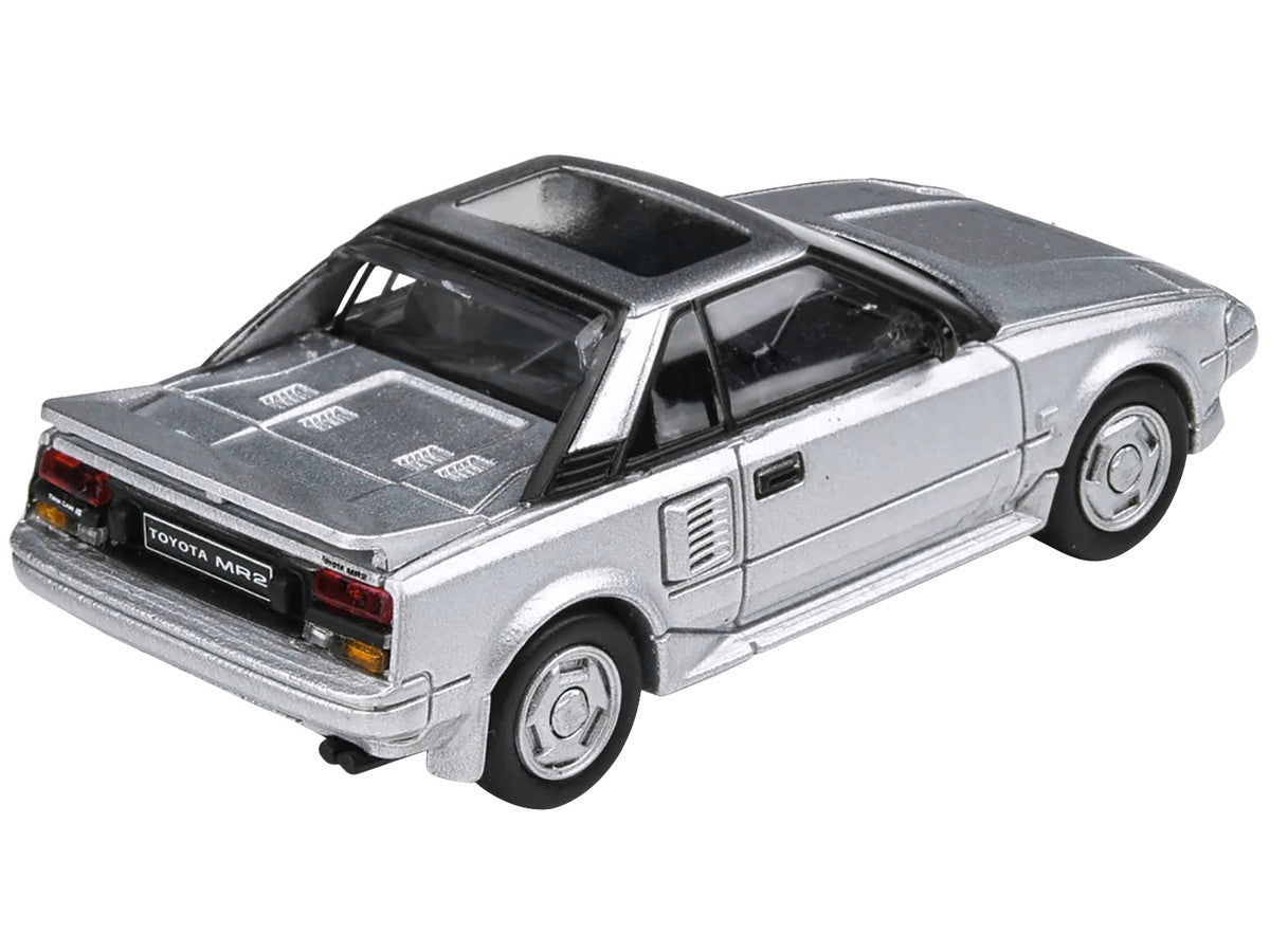 1985 Toyota MR2 MK1 Super Silver Metallic with Sunroof 1/64 Diecast Model Car by Paragon Models LuxuryLifeWay Online Store