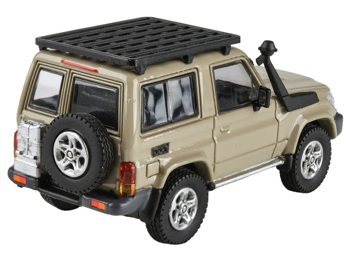 2014 Toyota Land Cruiser 71 SWB (Short Wheel Base) Sandy Taupe Brown 1/64 Diecast Model Car by Paragon Models LuxuryLifeWay Online Store