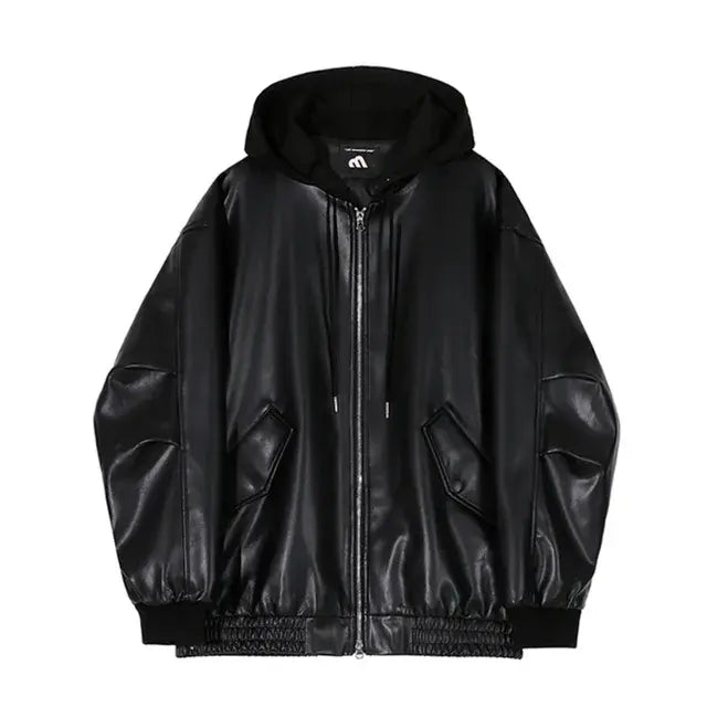 Men's Hooded Leather Jackets
