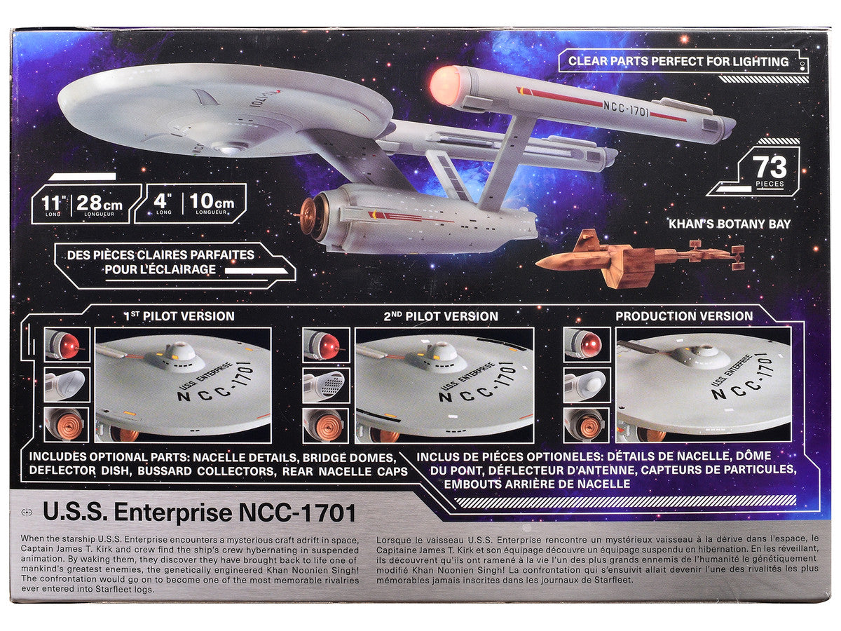 Skill 2 Model Kit U.S.S. Enterprise NCC-1701 Spaceship "Star Trek" (1966) TV Series 1/1000 Scale Model by Polar Lights LuxuryLifeWay Online Store