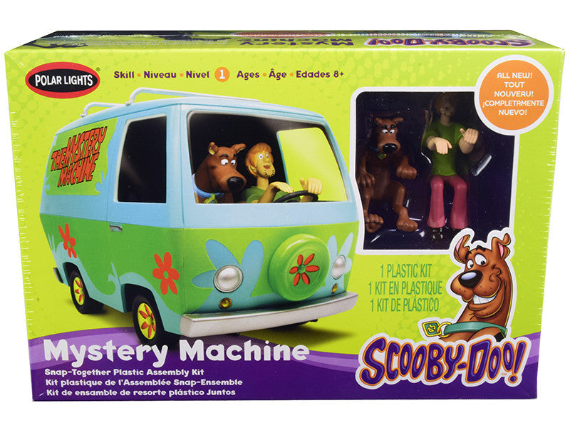 Skill 1 Snap Model Kit The Mystery Machine with Two Figurines (Scooby-Doo and Shaggy) 1/25 Scale Model by Polar Lights LuxuryLifeWay Online Store