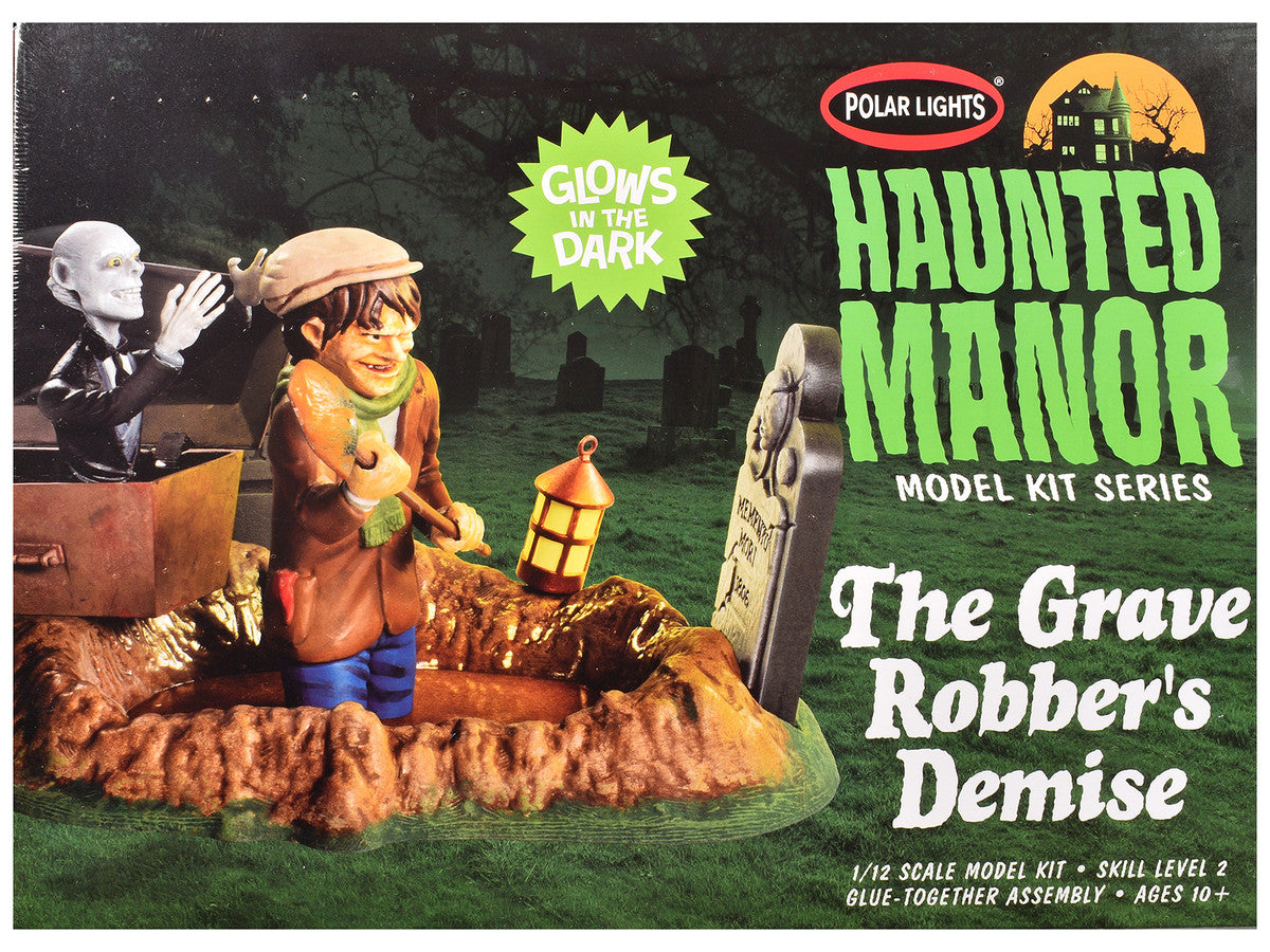 Skill 2 Model Kit Haunted Manor "The Grave Robber's Demise" Diorama Set 1/12 Scale Model by Polar Lights LuxuryLifeWay Online Store