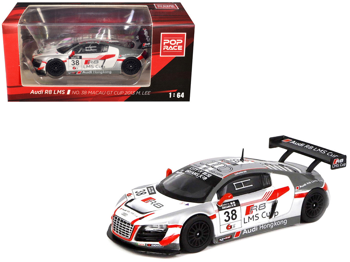Audi R8 LMS #38 Marchy Lee "Macau GT Cup" (2013) 1/64 Diecast Model Car by Pop Race LuxuryLifeWay Online Store