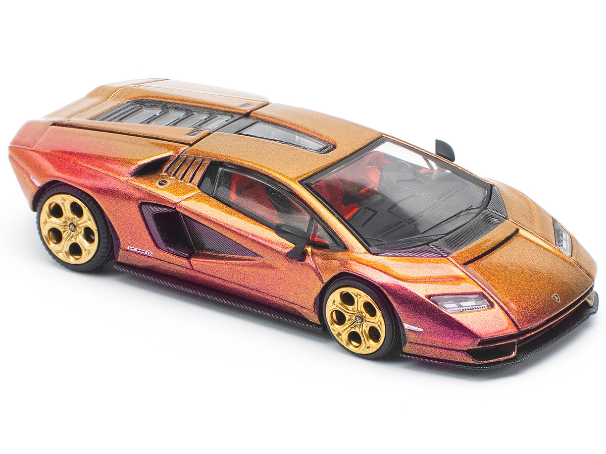 Lamborghini Countach LPI 800-4 Blu Hal Metallic 1/64 Diecast Model Car by Pop Race LuxuryLifeWay Online Store