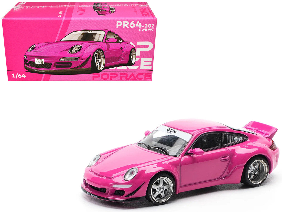 RWB 997 Pink 1/64 Diecast Model Car by Pop Race LuxuryLifeWay Online Store