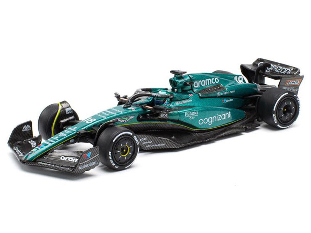 Aston Martin AMR23 #18 Lance Stroll "Formula One F1 World Championship" (2023) 1/64 Diecast Model Car by Pop Race LuxuryLifeWay Online Store