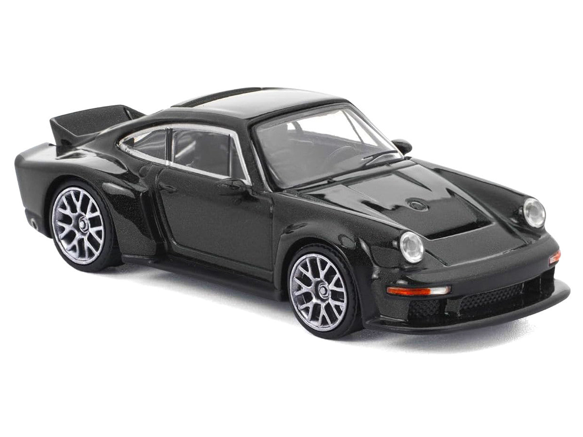 Singer DLS Turbo Black Metallic 1/64 Diecast Model Car by Pop Race LuxuryLifeWay Online Store