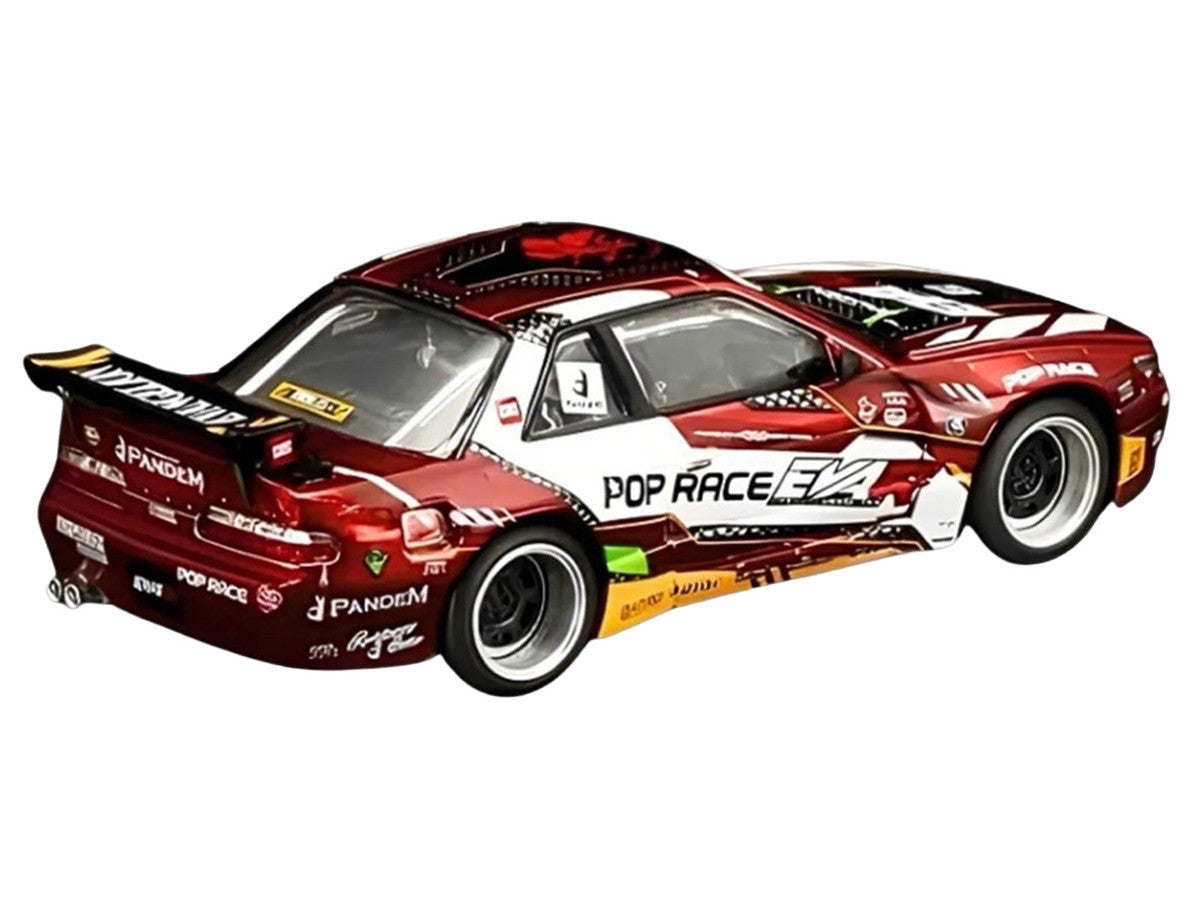 Pandem S13 RHD (Right Hand Drive) "EVA RT Production Model-02" Red Metallic with Graphics 1/64 Diecast Model Car by Pop Race LuxuryLifeWay Online Store
