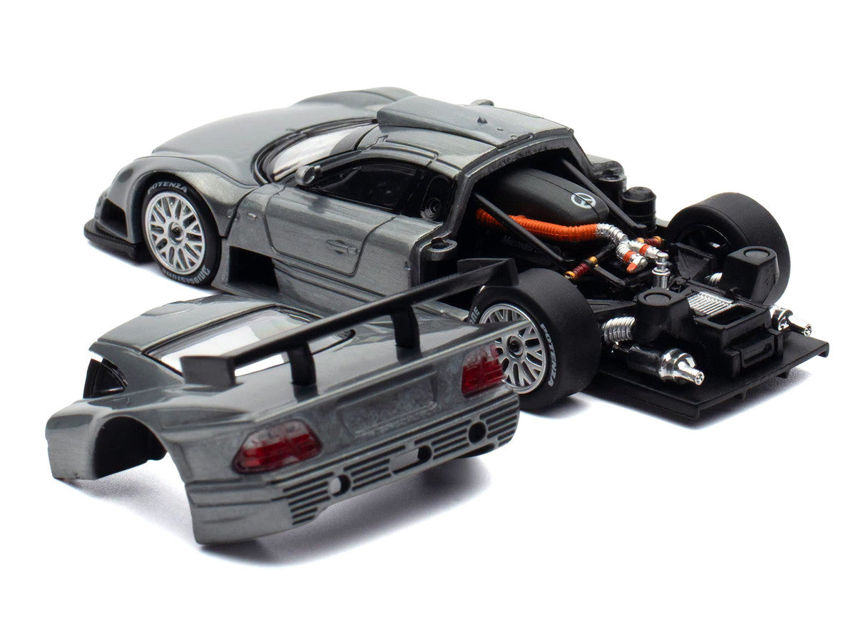 Mercedes-Benz CLK GTR Raw Metal 1/64 Diecast Model Car by Pop Race LuxuryLifeWay Online Store