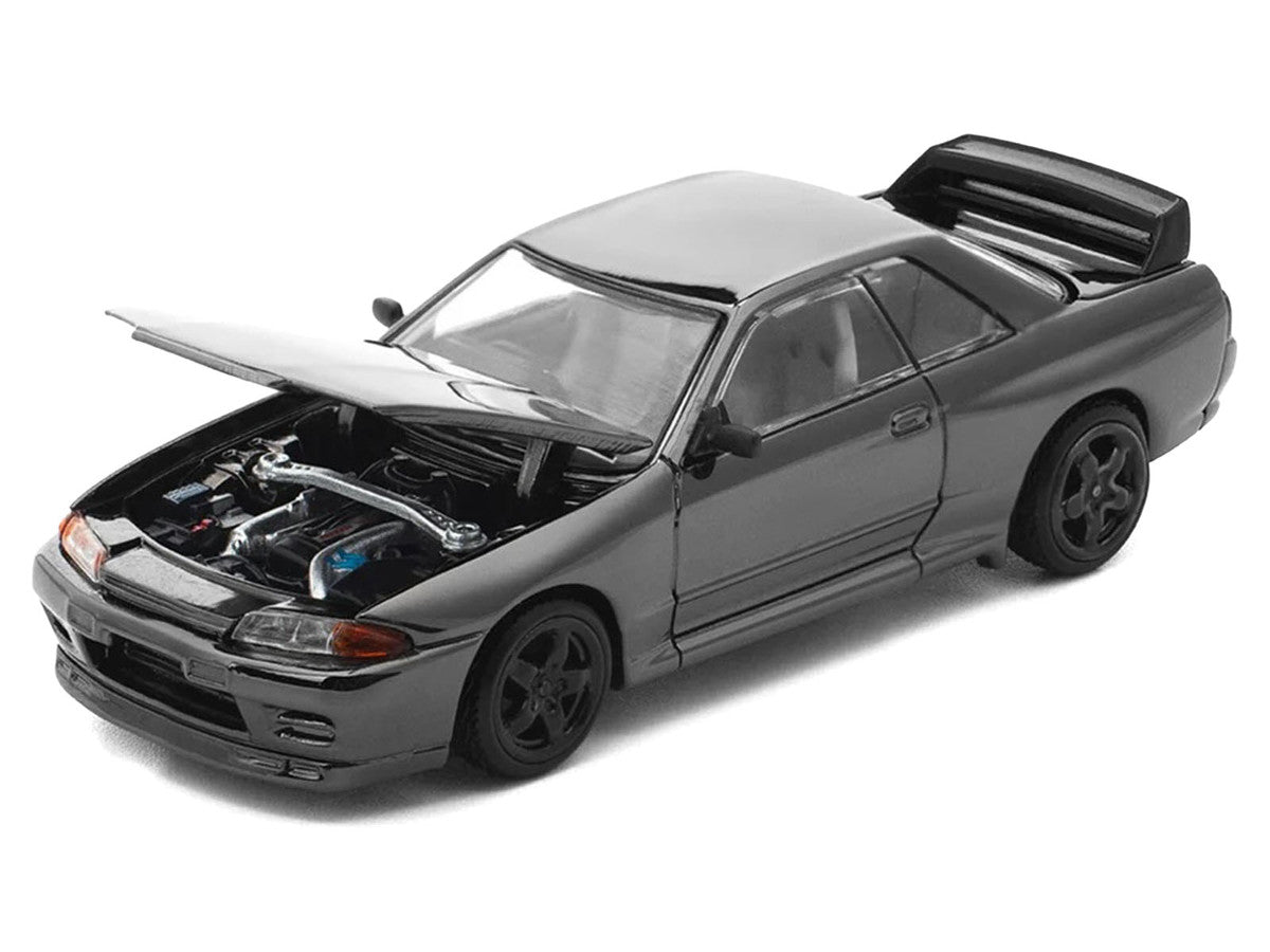 GTR R32 RHD (Right Hand Drive) Dark Chrome "The Dark Chrome Series" 1/64 Die Cast Model Car by Pop Race LuxuryLifeWay Online Store