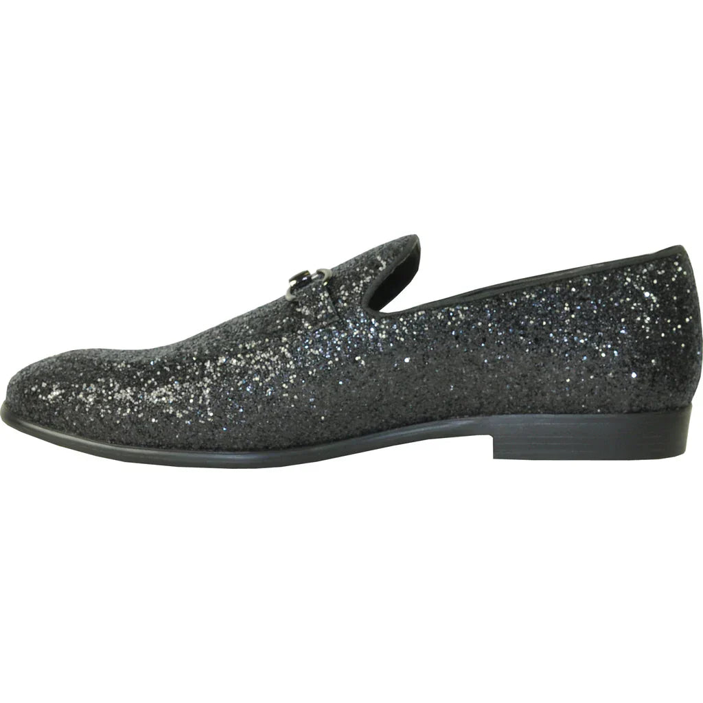 "Bravo1" Black Glitter Tuxedo & Prom Shoes LuxuryLifeWay Online Store
