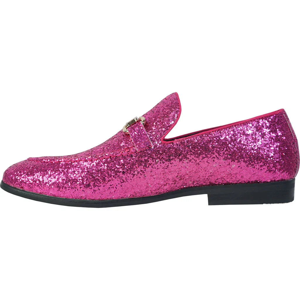 BRAVO Men Dress Shoe PROM-2 Loafer Shoe for Prom & Wedding Pink LuxuryLifeWay Online Store